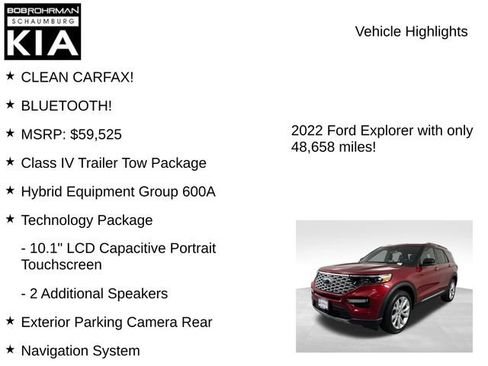 Used 2022 Ford Explorer Platinum w/ Technology Package AWD/4WD image 8