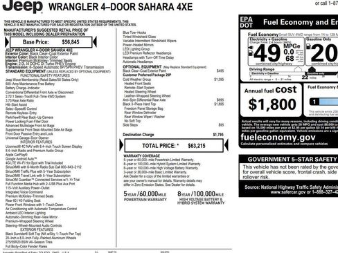 Used 2023 Jeep Wrangler Sahara w/ Cold Weather Group image 2