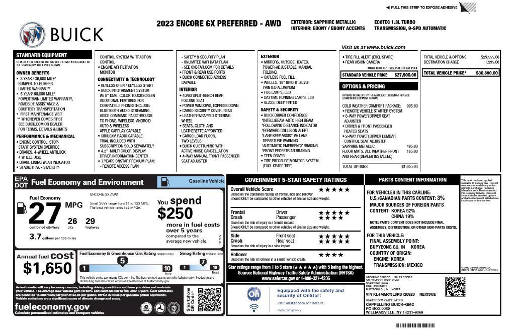 Used 2023 Buick Encore GX Preferred w/ Cold Weather Comfort Package AWD/4WD image 3