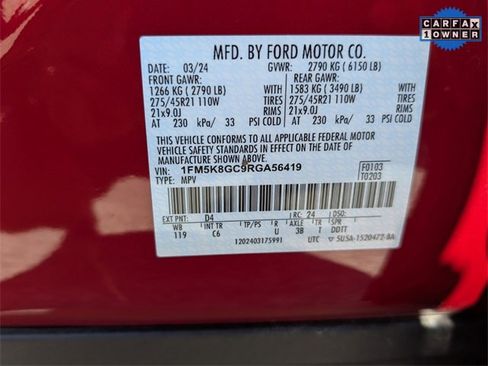 Used 2024 Ford Explorer ST w/ Equipment Group 401A image 30