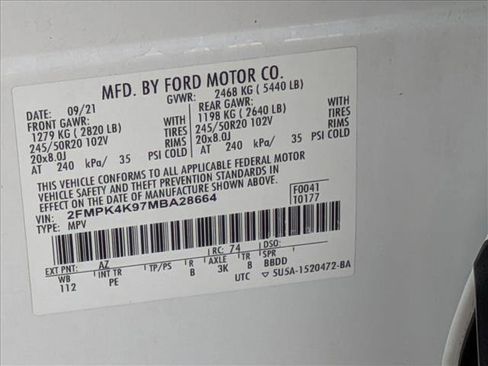 Used 2021 Ford Edge Titanium w/ Equipment Group 301A image 25