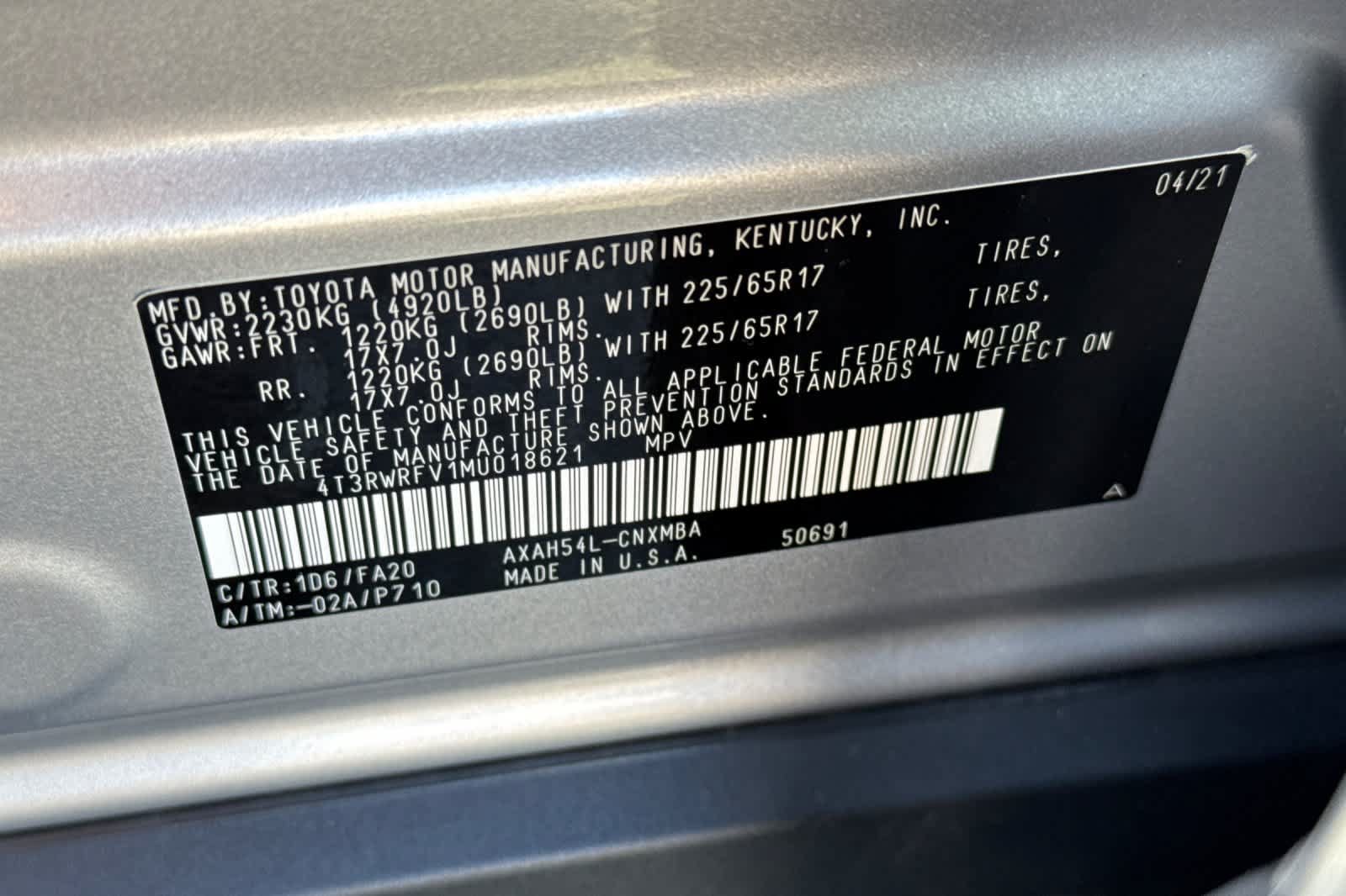 Used 2021 Toyota RAV4 XLE AWD/4WD image 33