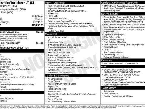 Used 2023 Chevrolet TrailBlazer LT w/ Convenience Package image 15