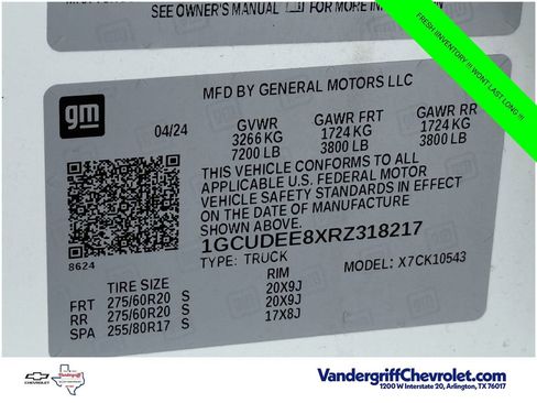 Used 2024 Chevrolet Silverado 1500 RST w/ Z71 Off-Road Package AWD/4WD image 26