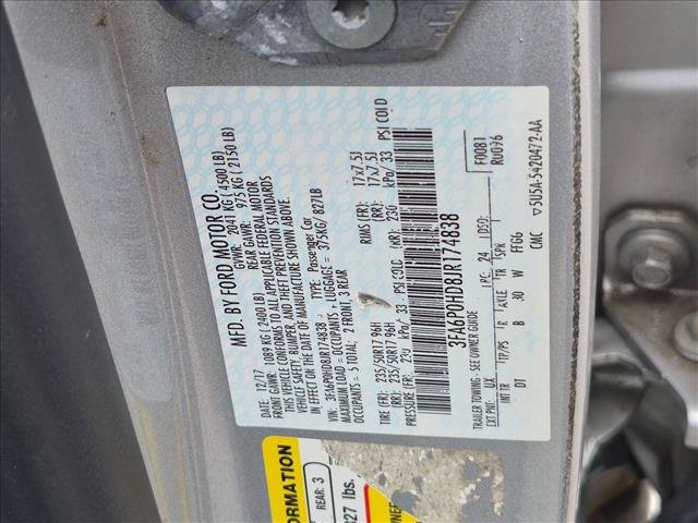 Used 2018 Ford Fusion SE w/ Fusion SE Technology Package FWD image 15