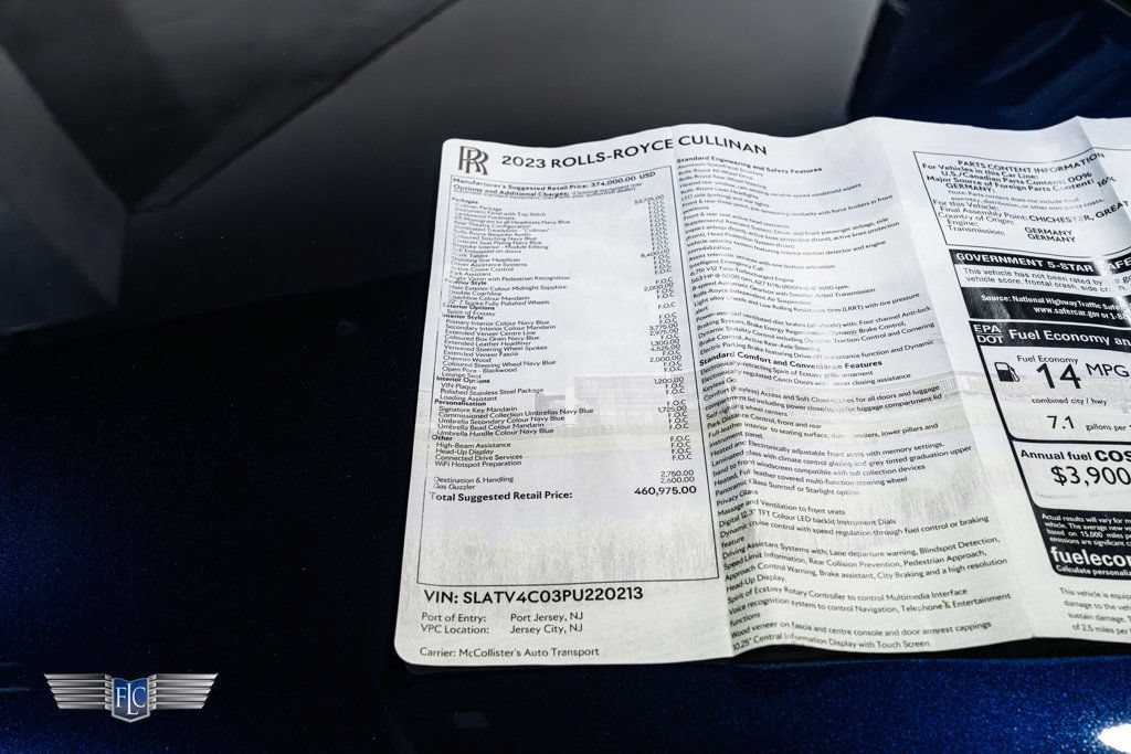 Used 2023 Rolls-Royce Cullinan w/ Cullinan Package AWD/4WD image 36