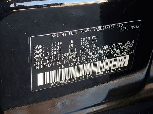 Used 2016 Subaru Legacy 2.5i Premium image 26