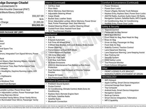 Used 2021 Dodge Durango Citadel image 9