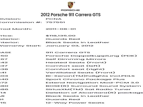 Used 2012 Porsche 911 Carrera GTS RWD image 3