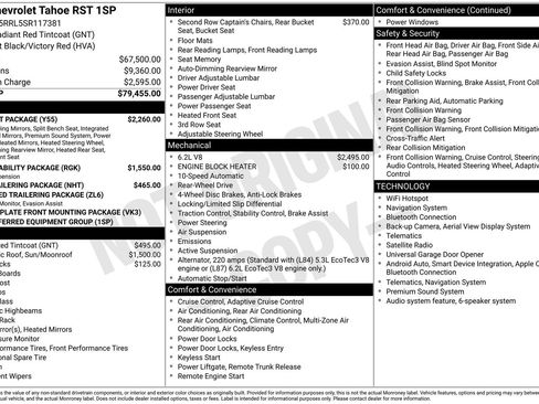 Used 2025 Chevrolet Tahoe RST w/ Comfort Package RWD image 15