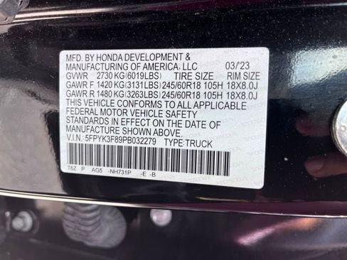 Used 2023 Honda Ridgeline Black Edition image 15