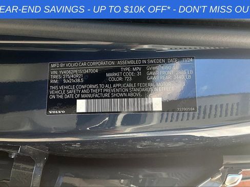 Used 2025 Volvo XC90 B6 Plus w/ Protection Package Premier image 36