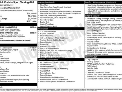 Used 2025 Buick Envista Sport Touring w/ Convenience I Package FWD image 34