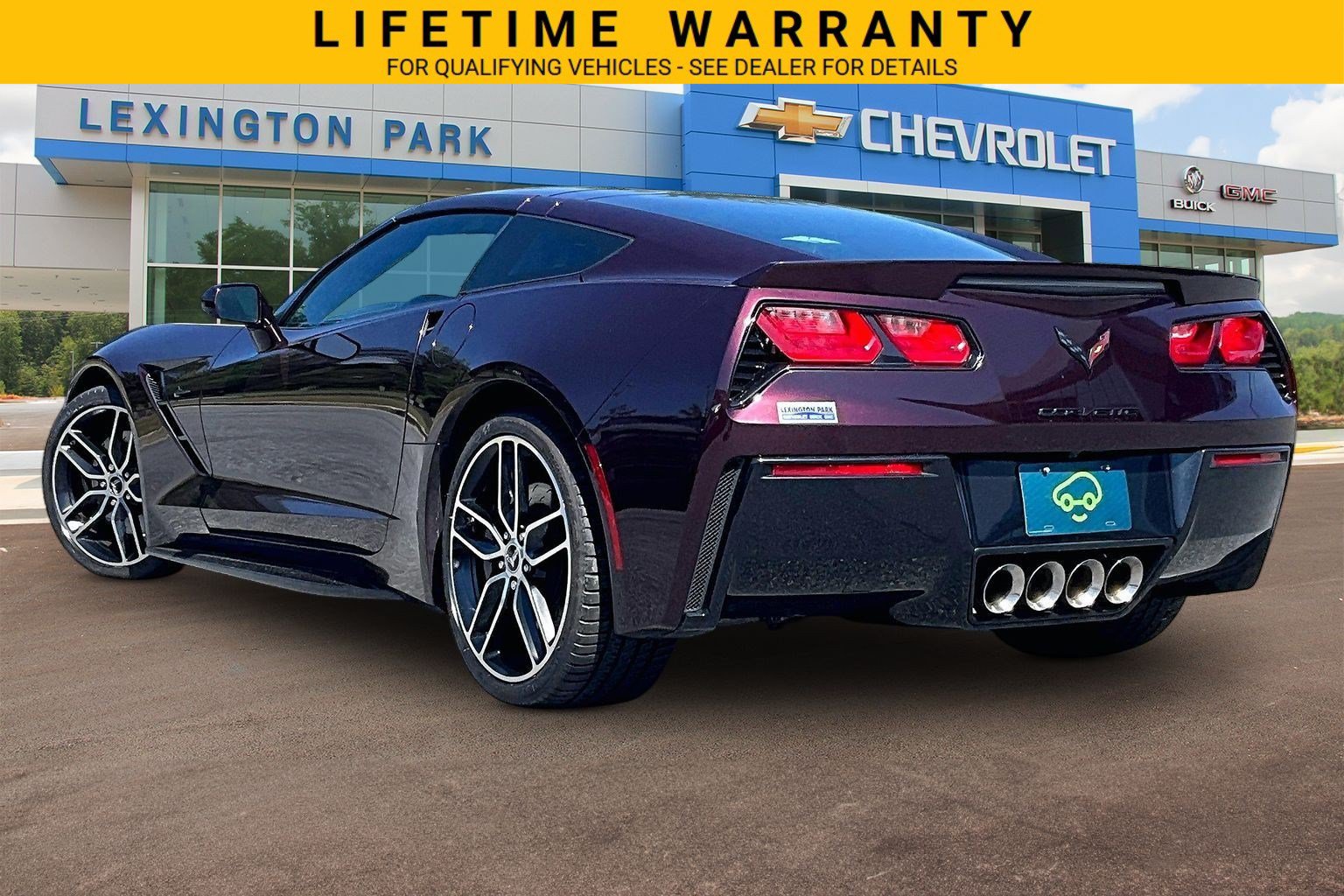 Certified 2017 Chevrolet Corvette Stingray Coupe w/ Carbon Flash Badge Package RWD image 2