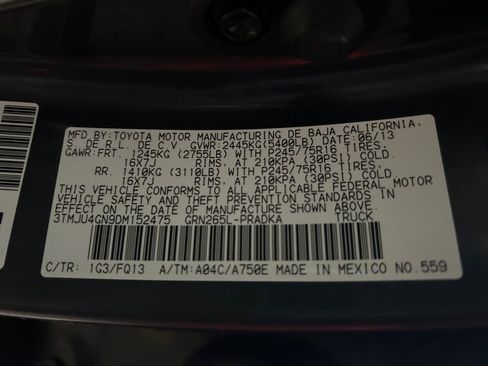 Used 2013 Toyota Tacoma PreRunner w/ SR5 Pkg image 34