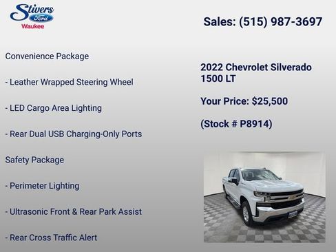 Used 2022 Chevrolet Silverado 1500 LT w/ Safety Package image 15