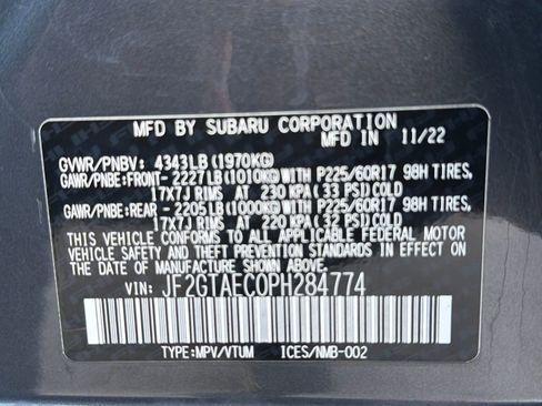 Certified 2023 Subaru Crosstrek 2.0i Premium image 54