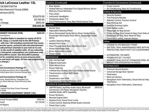 Used 2013 Buick LaCrosse Leather w/ Entertainment Package image 3