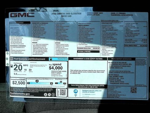 New 2026 GMC Canyon Elevation w/ Convenience Package image 23