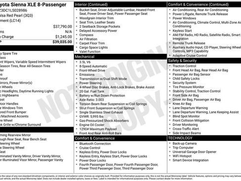 Used 2020 Toyota Sienna XLE FWD image 5