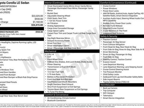 Used 2025 Toyota Corolla LE w/ Convenience Package FWD image 35