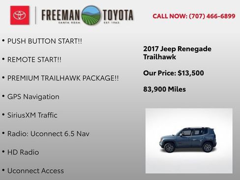 Used 2017 Jeep Renegade Trailhawk w/ Premium Trailhawk Package image 12