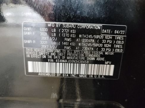 Used 2022 Subaru Ascent Onyx Edition AWD/4WD image 38
