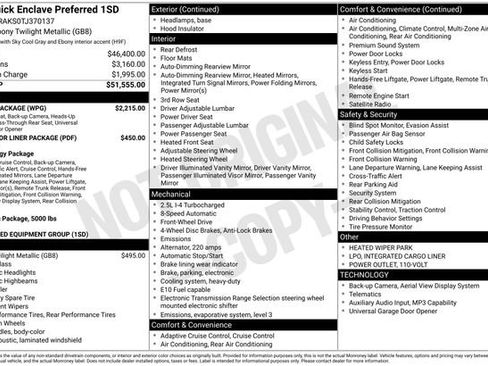 New 2026 Buick Enclave Preferred w/ Power Package FWD image 25