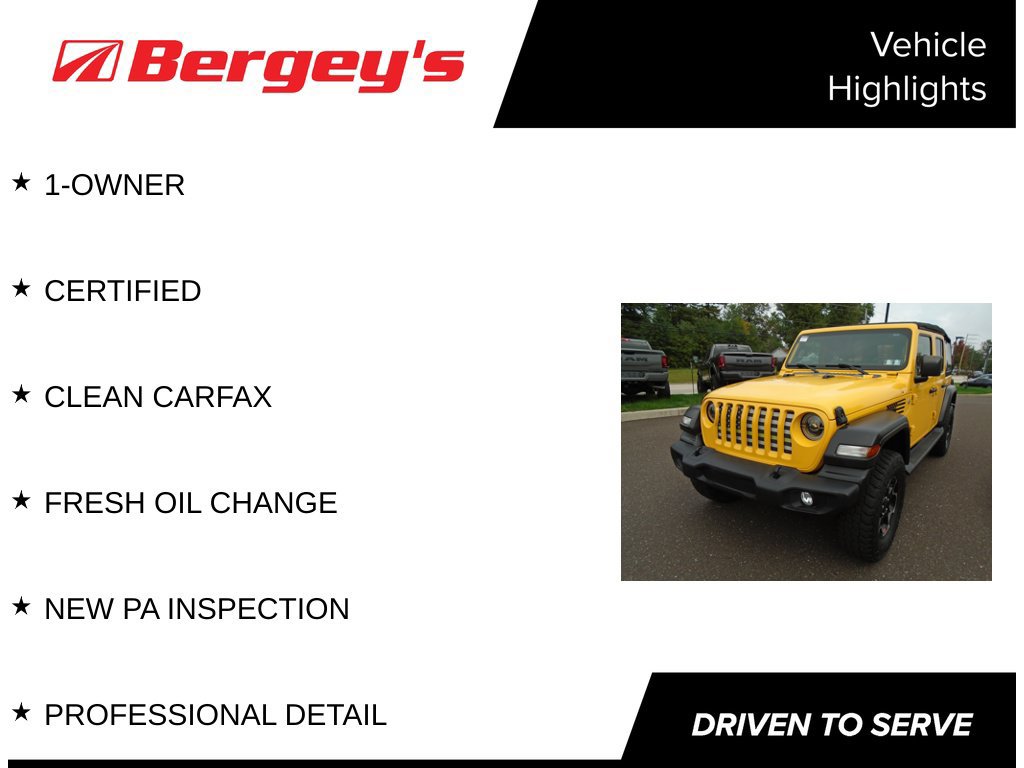 Certified 2021 Jeep Wrangler Unlimited Sport AWD/4WD image 5