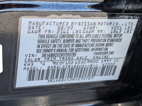 Used 2022 Nissan Sentra SV w/ All-Weather Package image 35