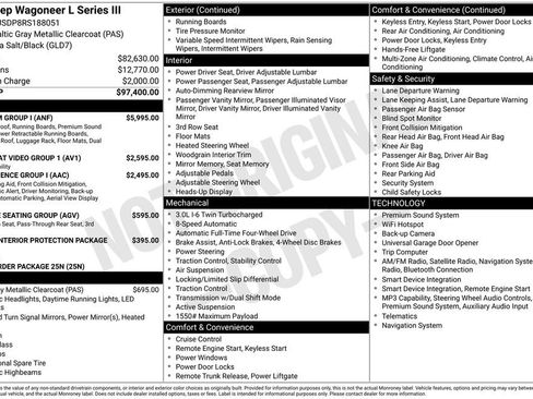 Used 2024 Jeep Wagoneer L Series III w/ Premium Group I AWD/4WD image 54