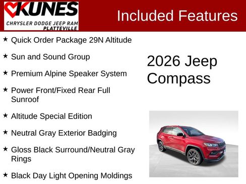 New 2026 Jeep Compass Latitude image 2