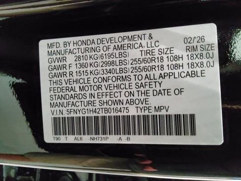 New 2026 Honda Pilot EX-L image 34