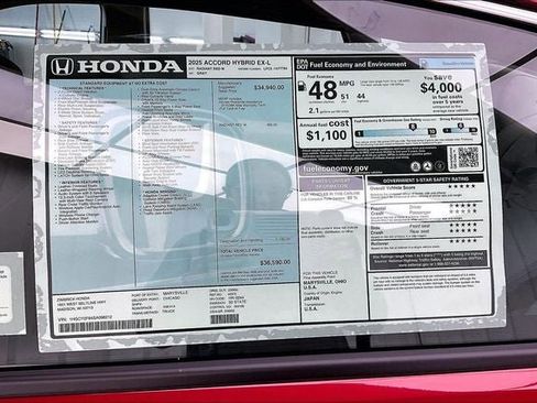 New 2025 Honda Accord EX-L image 19