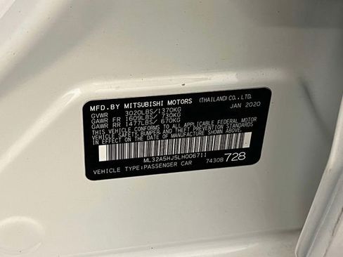 Used 2020 Mitsubishi Mirage LE FWD image 18