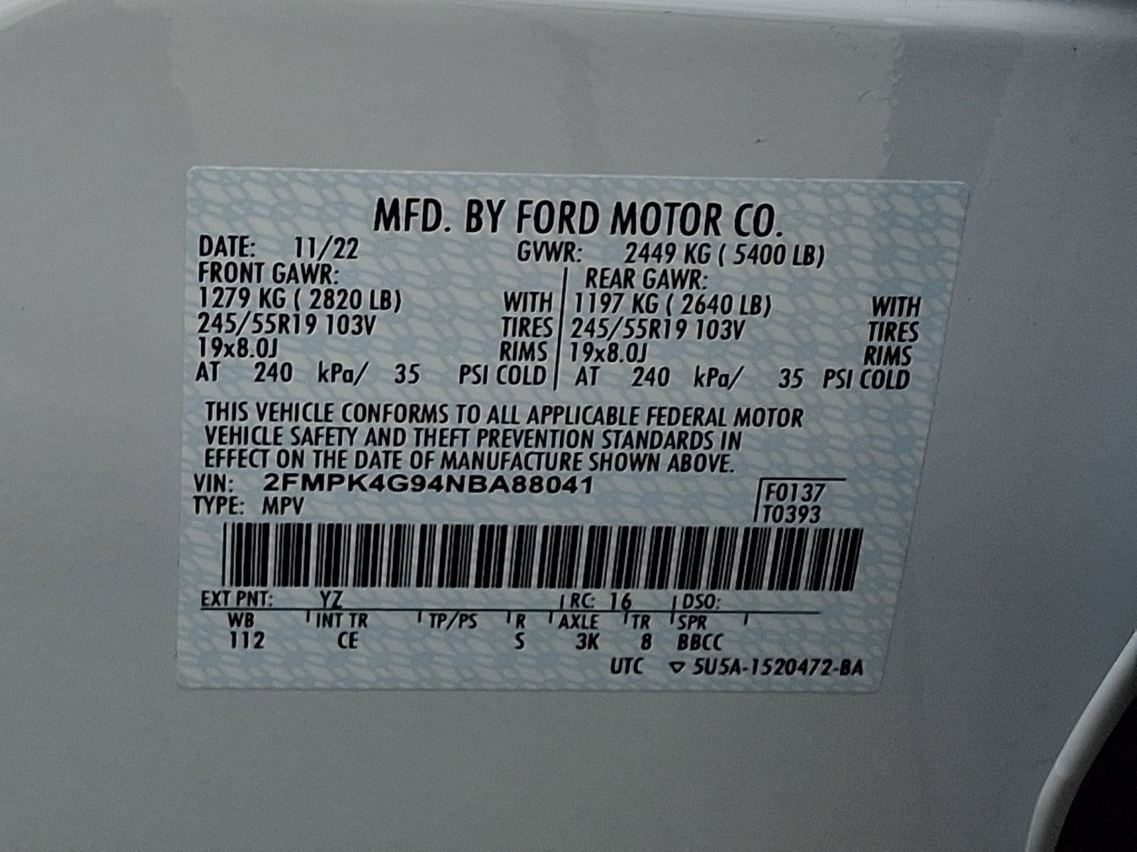 Certified 2022 Ford Edge SE w/ Black Appearance Package AWD/4WD image 27