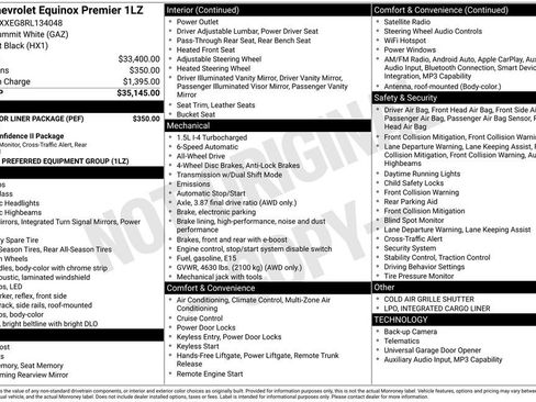 Used 2024 Chevrolet Equinox Premier w/ LPO, Floor Liner Package AWD/4WD image 4