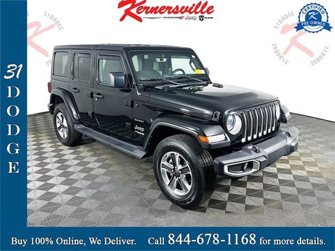 Used 2022 Jeep Wrangler Unlimited Sahara w/ Cold Weather Group image 1