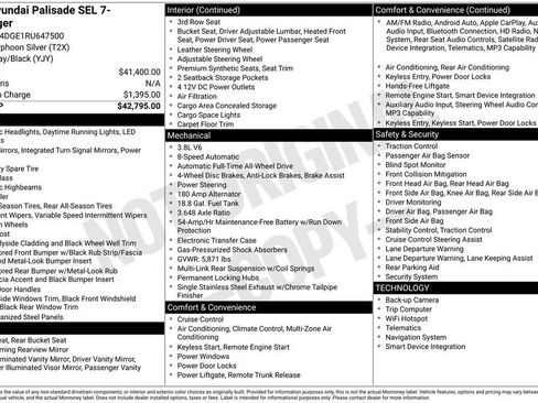 Used 2024 Hyundai Palisade SEL AWD/4WD image 54