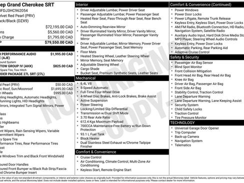 Used 2017 Jeep Grand Cherokee SRT image 13