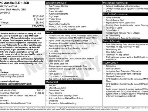 Used 2012 GMC Acadia SLE image 5