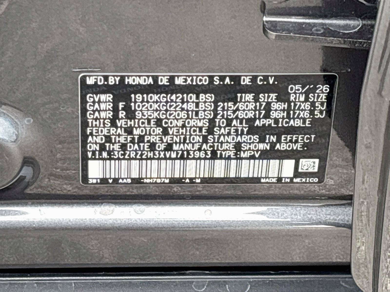 Certified 2027 Honda HR-V LX image 33