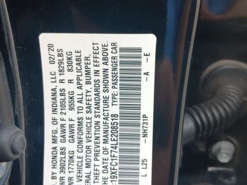 Used 2020 Honda Civic EX-L image 32