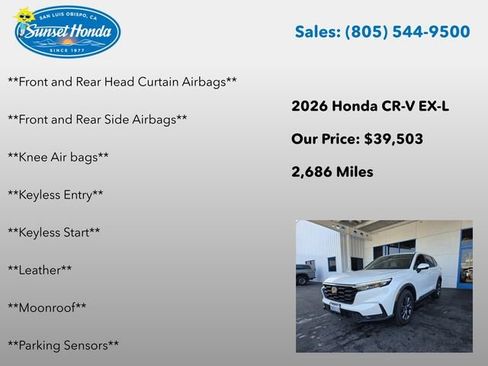 Used 2026 Honda CR-V EX-L image 8