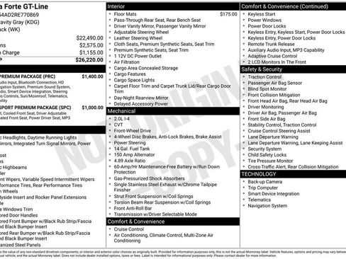 Used 2024 Kia Forte GT-Line w/ GT-Line Premium Package FWD image 36