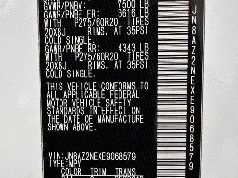 Used 2014 INFINITI QX80 4WD w/ Theater Package image 29