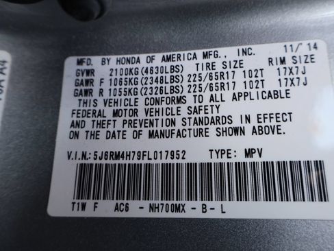 Used 2015 Honda CR-V EX-L image 13
