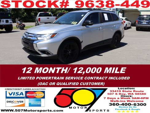 Used 2018 Mitsubishi Outlander LE AWD/4WD image 3