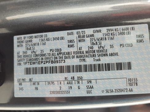 Used 2023 Ford F150 XLT w/ Equipment Group 302A High AWD/4WD image 38