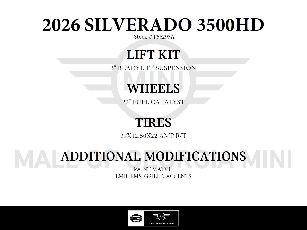 Used 2026 Chevrolet Silverado 3500 High Country w/ High Country Premium Package AWD/4WD image 3